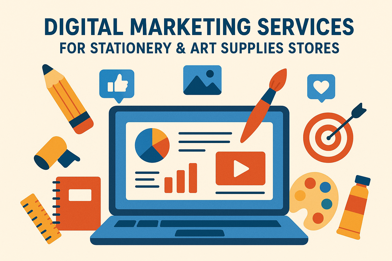 Digital Marketing Services For Stationery & Art Supplies Stores