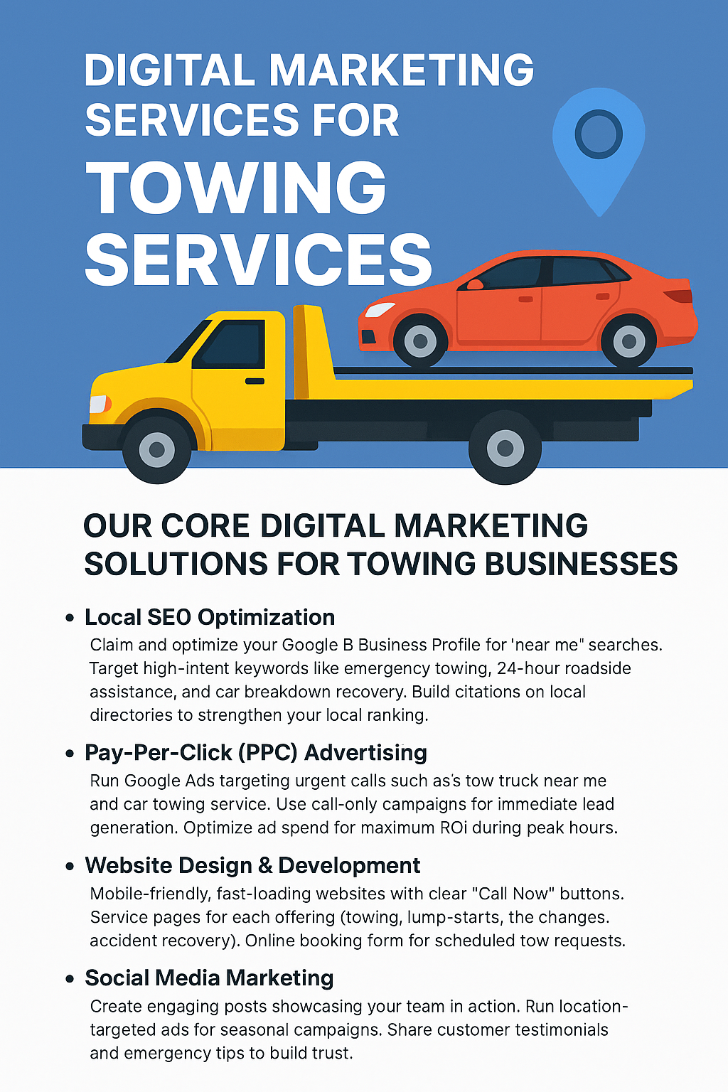 Digital Marketing Services for Towing Services