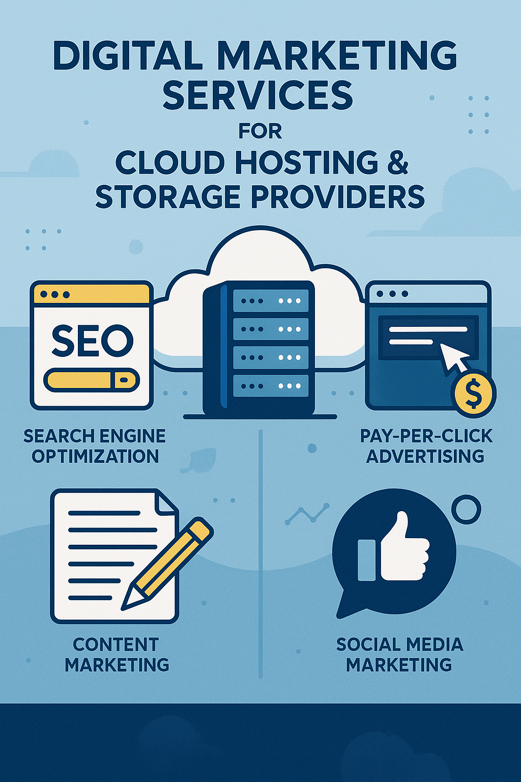 Digital Marketing Services for Cloud Hosting & Storage Providers