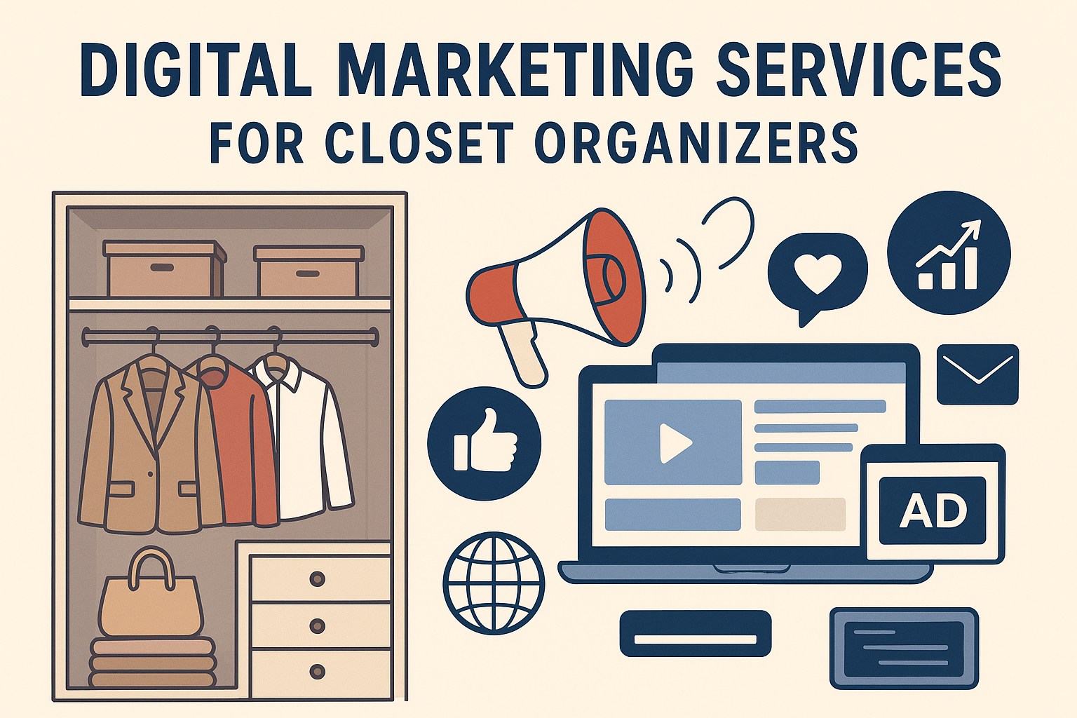 Digital Marketing Services for Closet Organizers